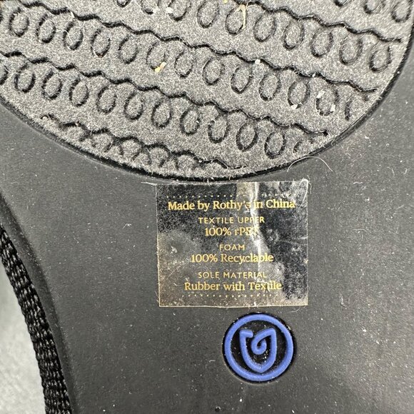 Rothys Ballet Flats Shoes Womens Size 11 Black Round Slip On Business Casual - Picture 8 of 13